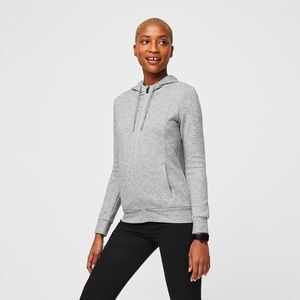 Figs Women's Heather Grey Essential Hoodie - XL / Heather Grey
